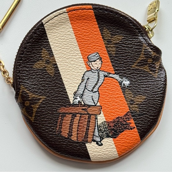 Louis Vuitton 2006 Groom Coin Pouch Monogram Adventures of Tintin Belgium Herge - Picture 2 of 16